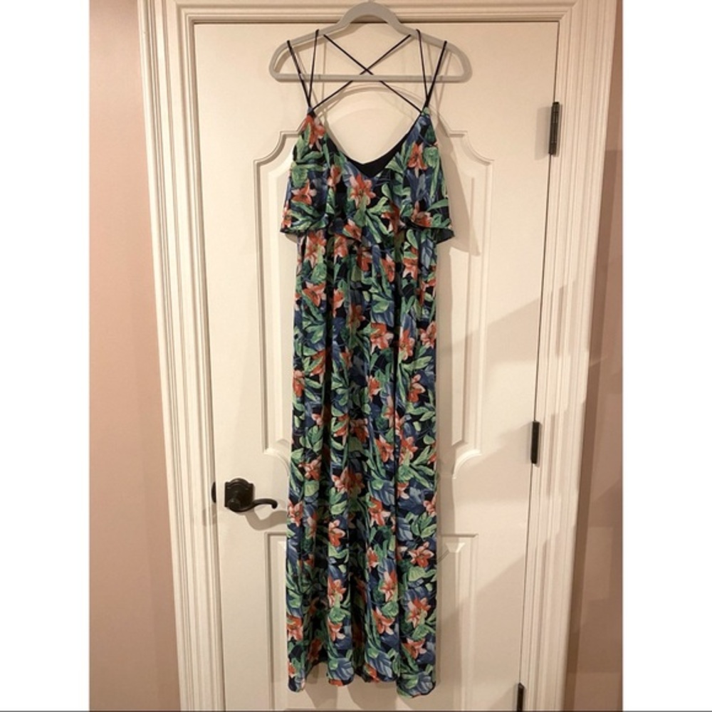 ARK & CO FLORAL MAXI DRESS | SZ M